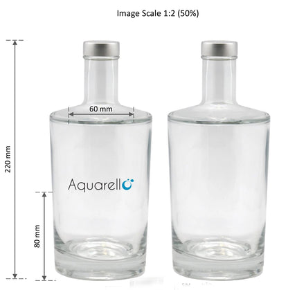 Bouteille en verre 75 cl - Bouteille en verre Aquarello MODÈLE 1 B