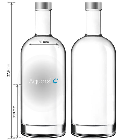 Bouteille en verre 100 cl - Bouteille en verre Aquarello MODÈLE 3