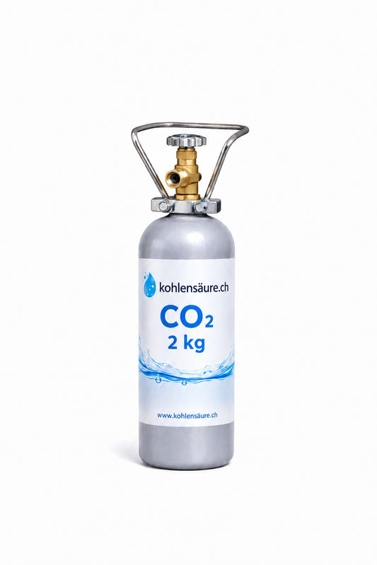 Bouteille de gaz CO₂ 2 kg – gaz carbonique suisse
